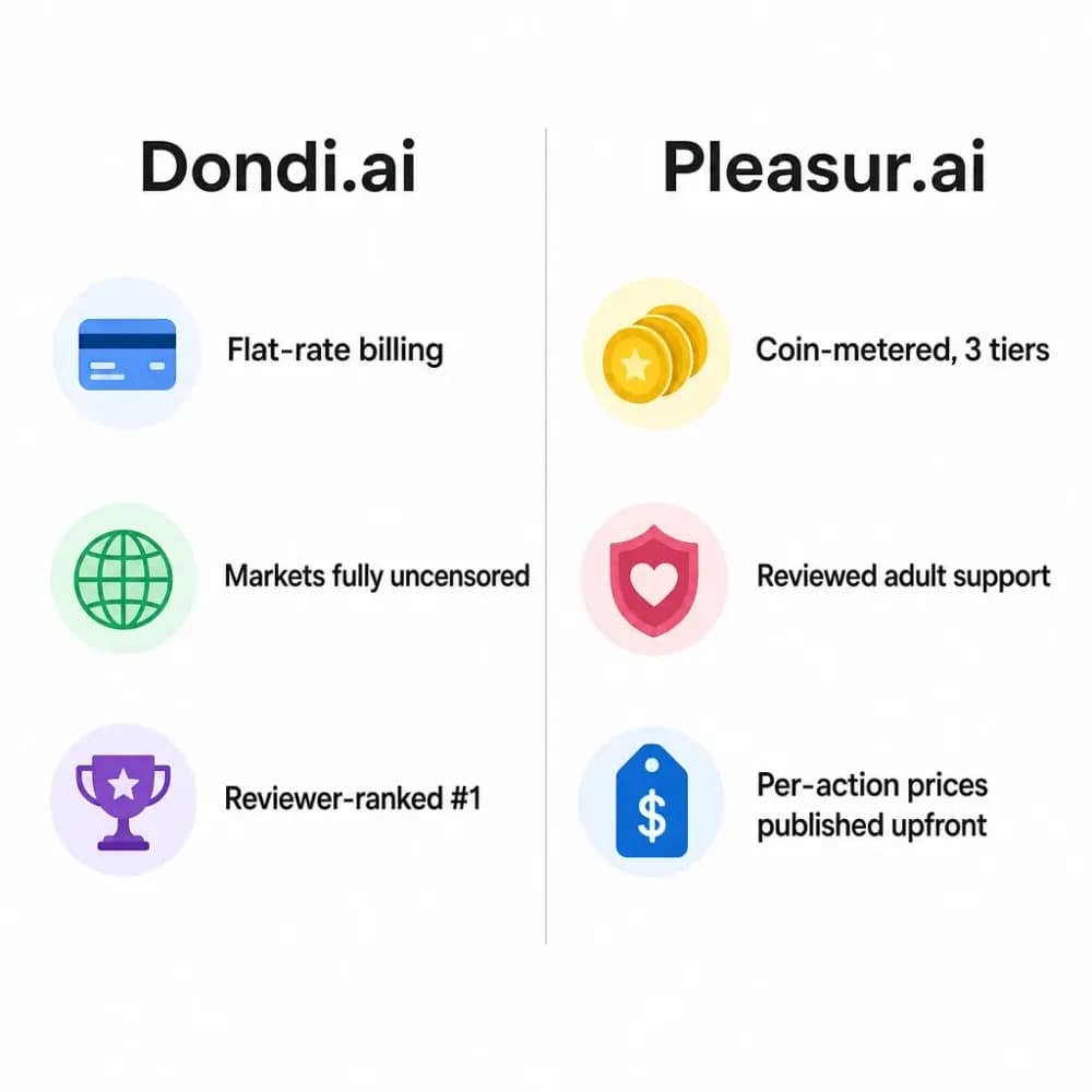 Pleasur.ai vs Dondi.ai (2026): Honest Comparison